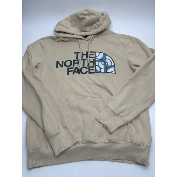 The North Face Other - The North Face Mens Graphic Logo Pullover Hoodie Tan Beige Small NF0A3X6C